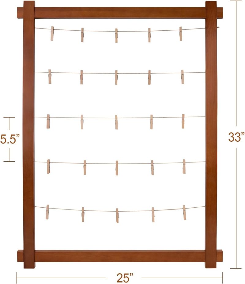 Graduation Decorations Class of 2025 - Wooden Picture Frame Collage Decor with Clips - Graduation Centerpieces Table Wall Decoration Party Supplies for Kindergarten Preschool High School College - Image 2