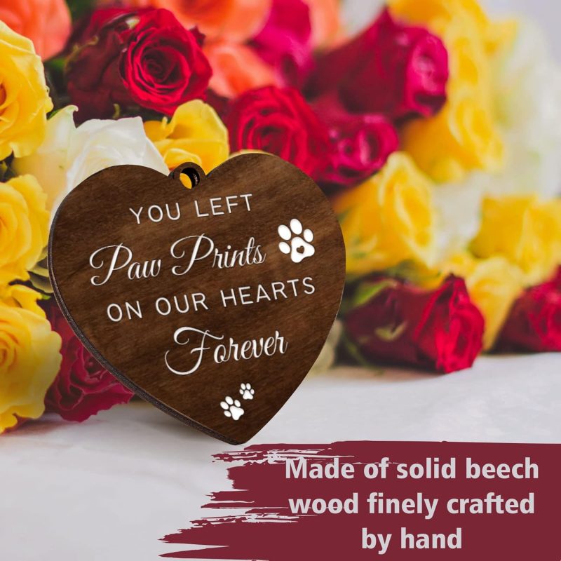 Jigfoxy Dog Memorial Gifts for Loss of Dog - Rotating Wooden Picture Frame for 4x6 Photo - Pet Memorial Gifts for Dog Cat - Dog Loss Sympathy Bereavement Remembrance Gift - Image 2